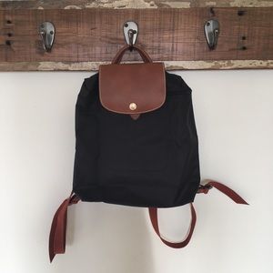 Longchamp Le Pliage Black Backpack